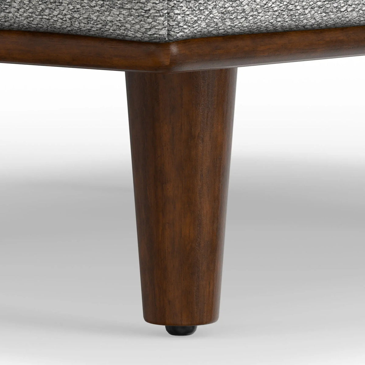 Morrison Handcrafted Ottoman | Mid-Century Modern Styling | Corner-Blocked Frame | 33 Inch Width