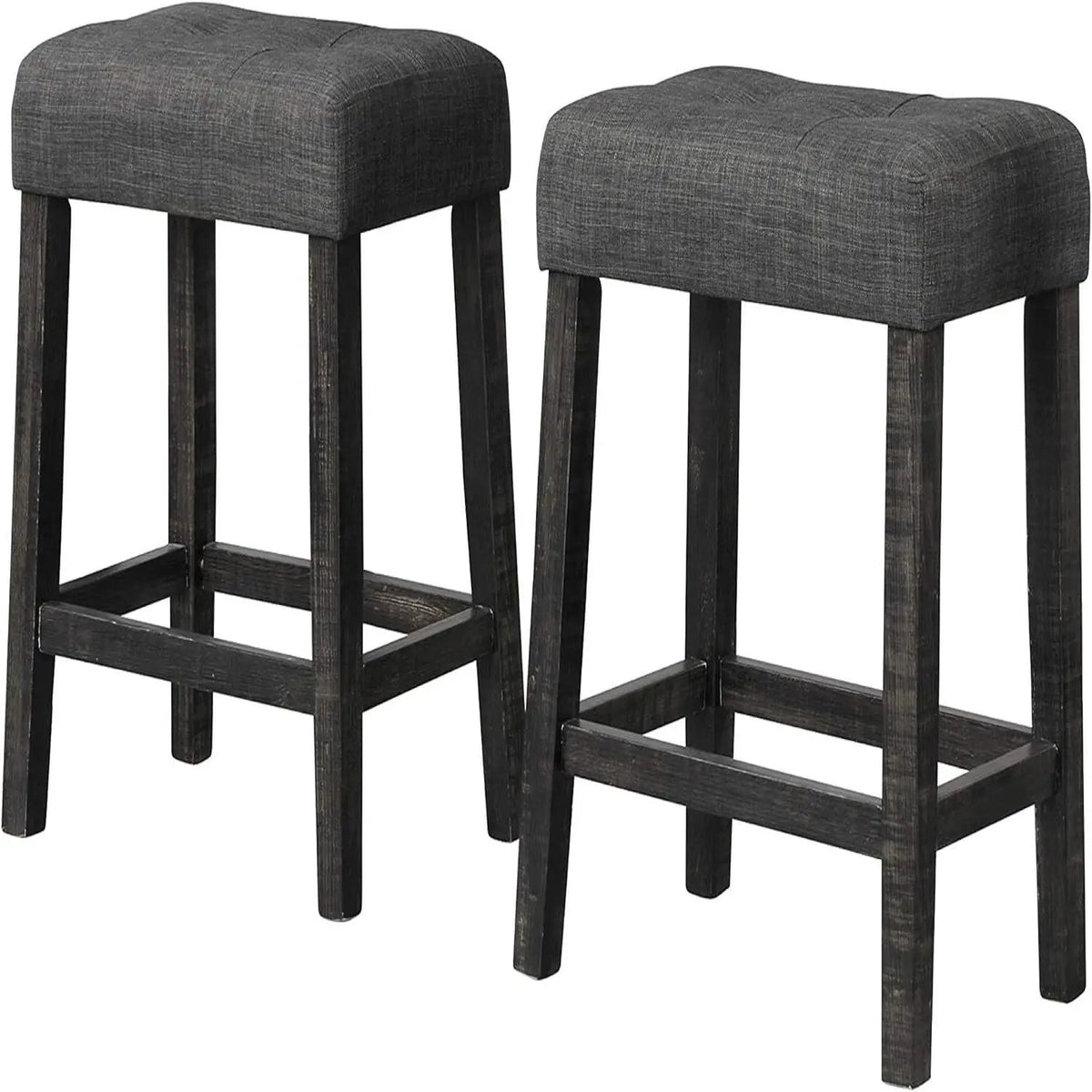 Backless Counter Stool | Transitional | Upholstered | Set Of 2