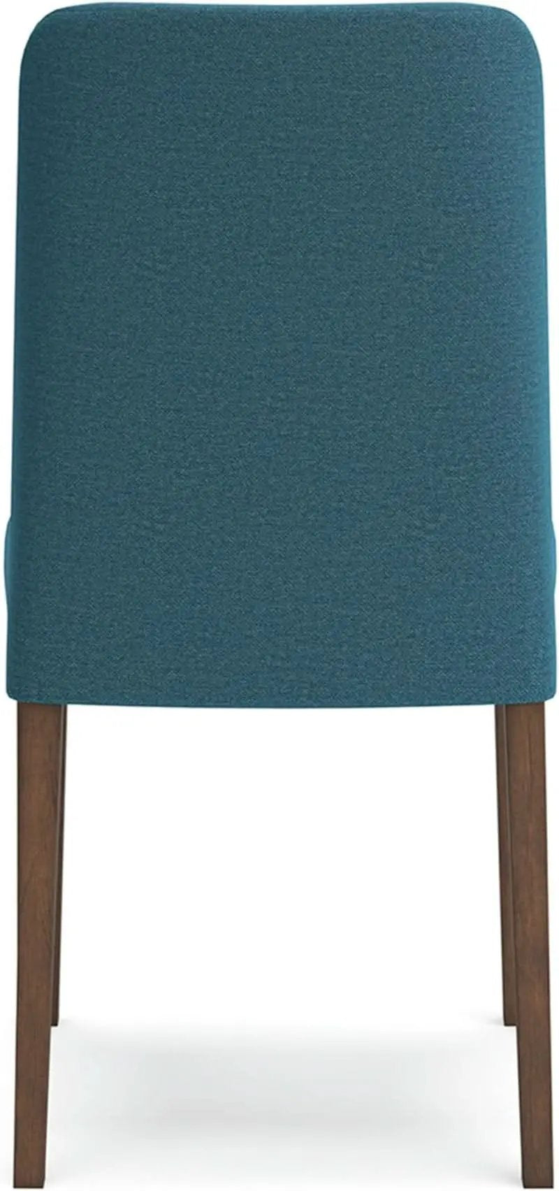 Upholstered Side Chair Set Blue And Brown Foam Cushioned from PriceLows™