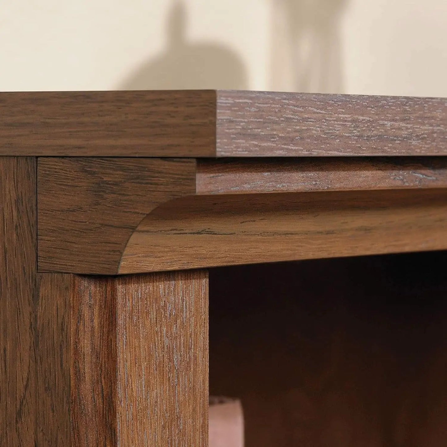 Two Tier Wooden Bookcase With Adjustable Shelf In Oiled Oak For Home Office And Living Room from PriceLows™