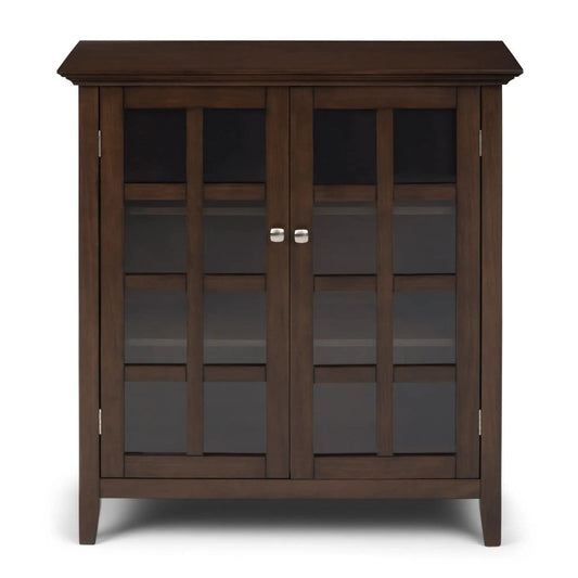 Acadian Medium Storage Cabinet | 39 x 17 x 42.2 in | Wood | Natural Aged Brown