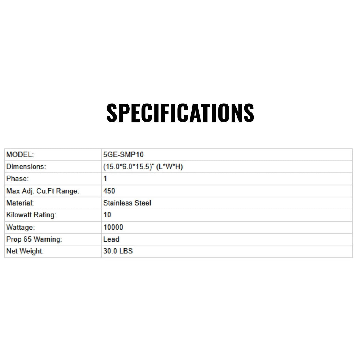 Delta SteamScape 10KW SMP10 Steam Generator | 10 kW | Home Use | Home