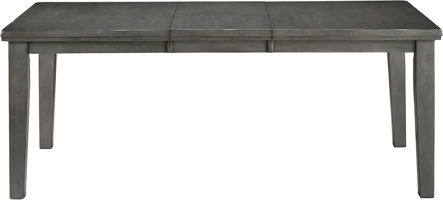 Hallanden Modern Farmhouse Butterfly Extension Dining Table Dark Gray from PriceLows™