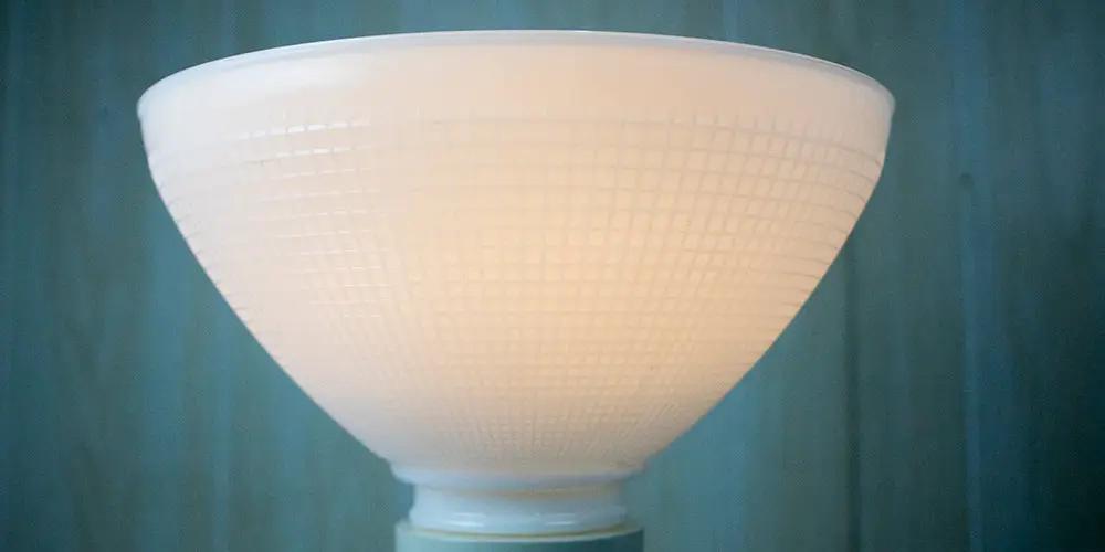 IES Reflector Lamp Shade | 8 Inch Diameter | Opal Glass | 6 Inch Height