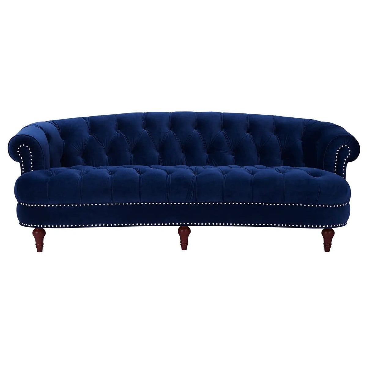 La Rosa Victorian Chesterfield Tufted Sofa | 3 Pieces | Fabric & Iron | Living Room