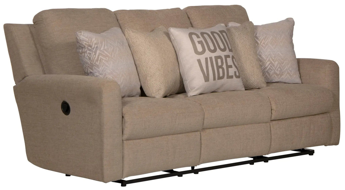 Calvin Reclining Sofa | 4 Pieces | Chenille & Fabric | Living Room