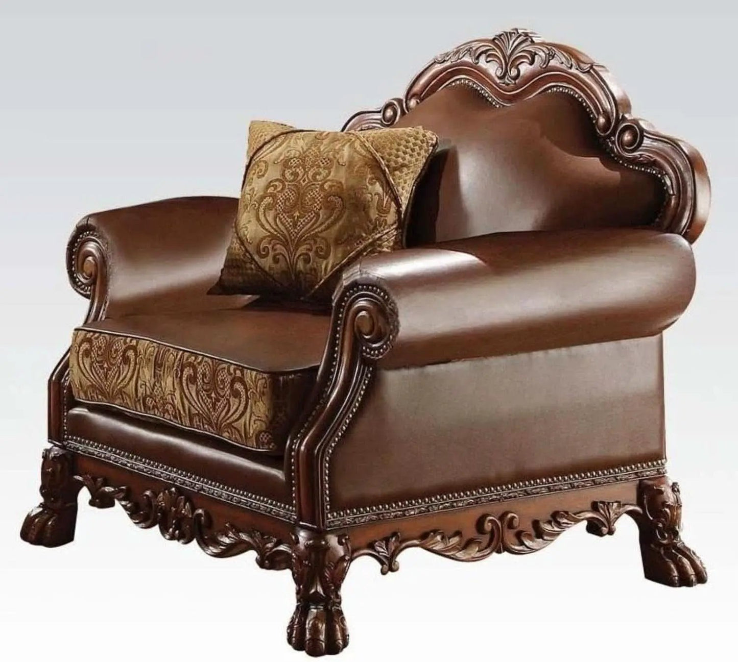 Three-Piece Living Room Set Cherry Oak Sofa Loveseat Chair from PriceLows™