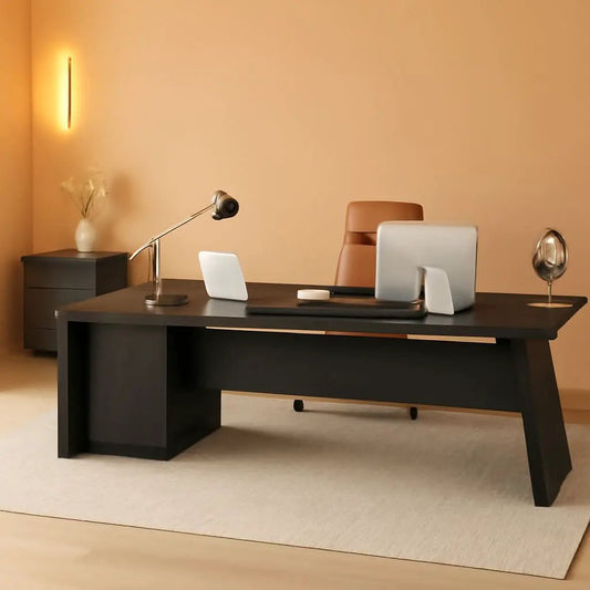 78 Inch L Shaped Desk With Drawers And File Cabinet Grey from PriceLows™