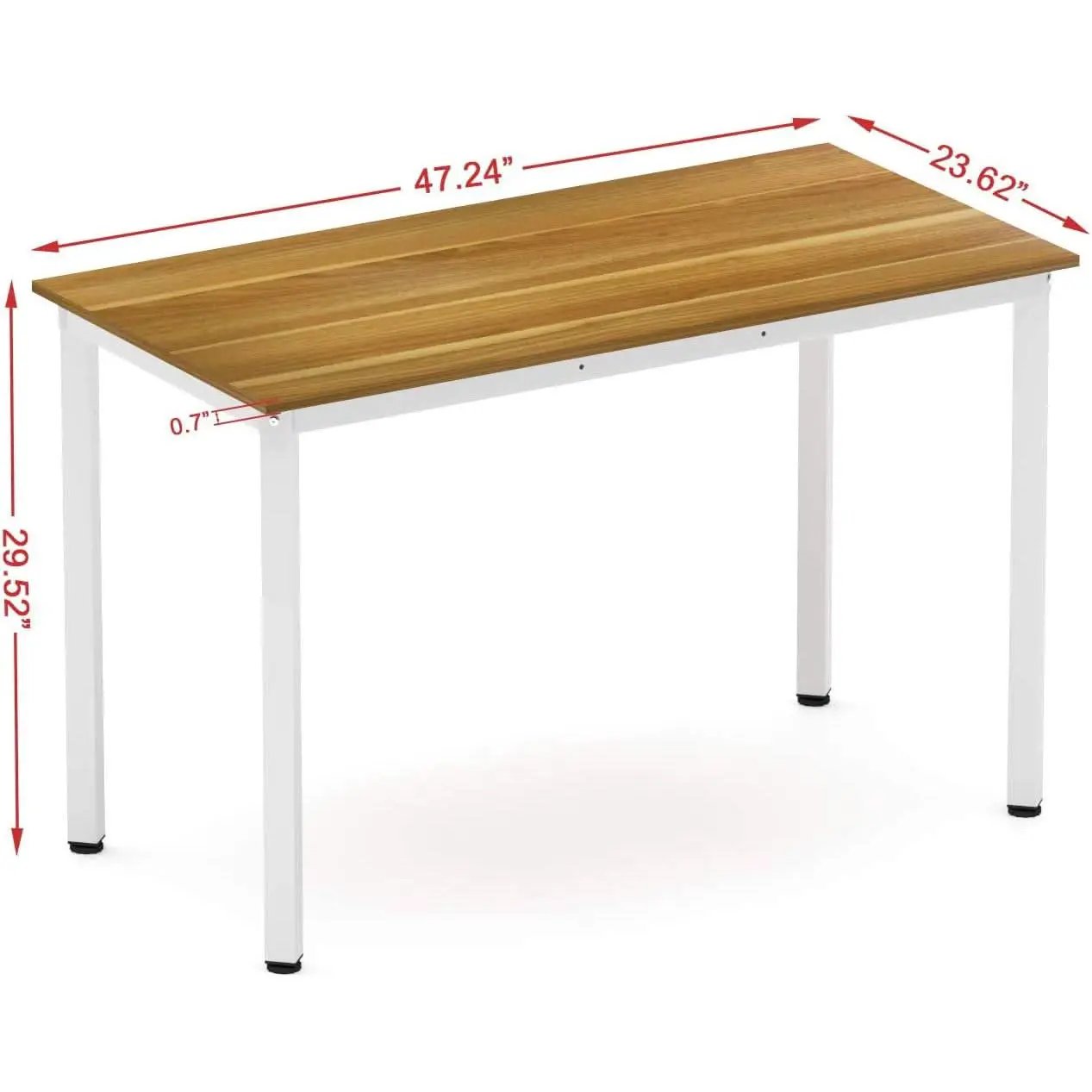 Home Office Desk 45 Degree Metal Legs With Adjustable Pads from PriceLows™