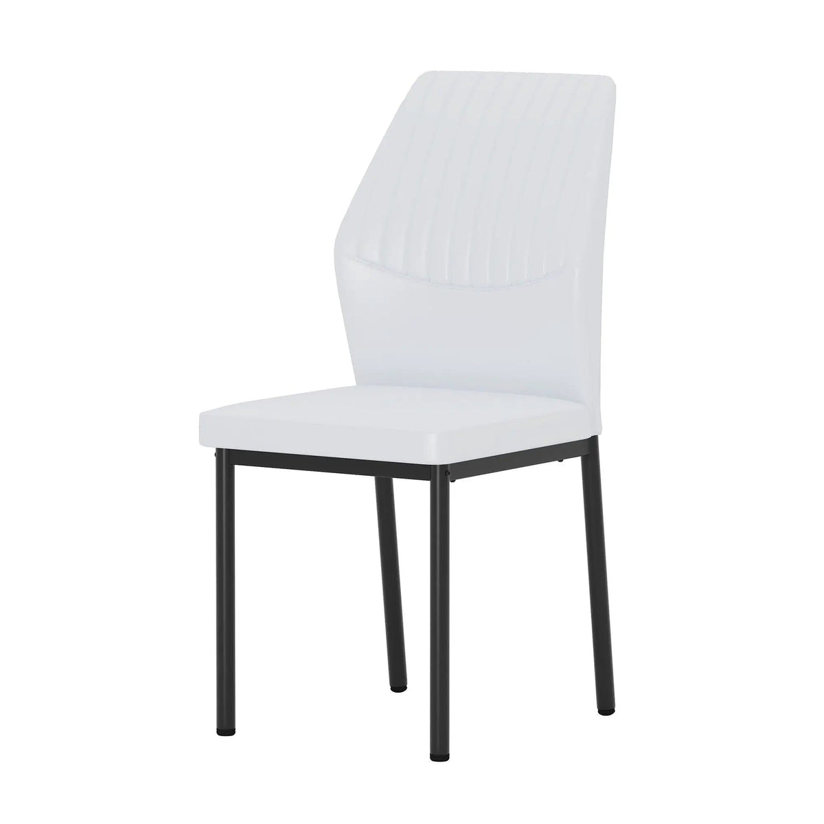 Ergonomic Simple Chair With Metal Leg Chair Set | 3 Pieces | Metal | Dining Room