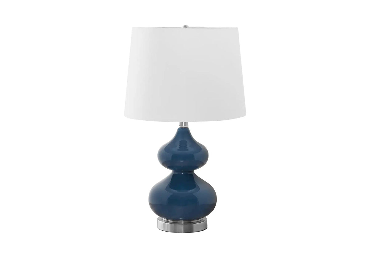 Lighting, Glass, Contemporary Table Lamp | 2 Pieces | Fabric & Glass | Home
