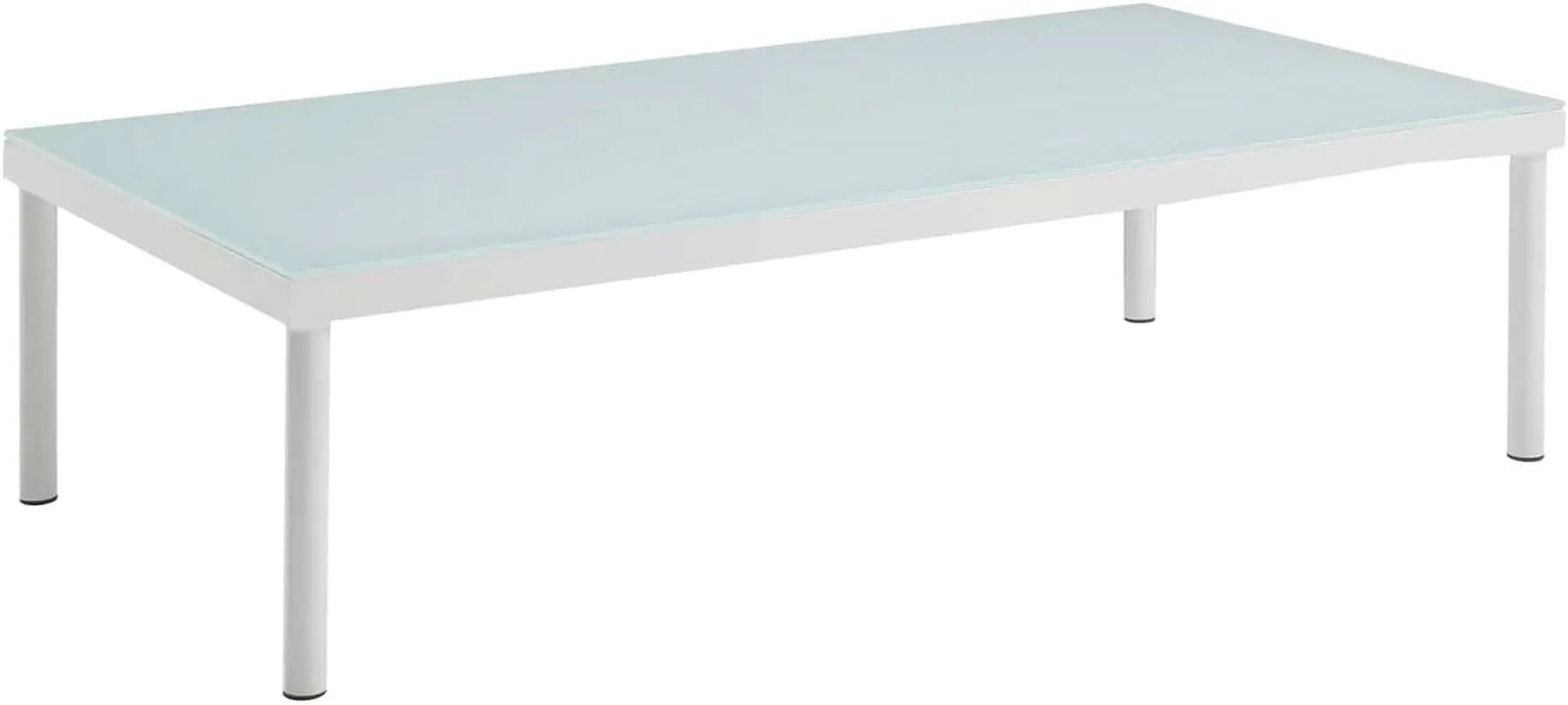 Harmony Aluminum Outdoor Sectional Sofa Set White Cushions from PriceLows™