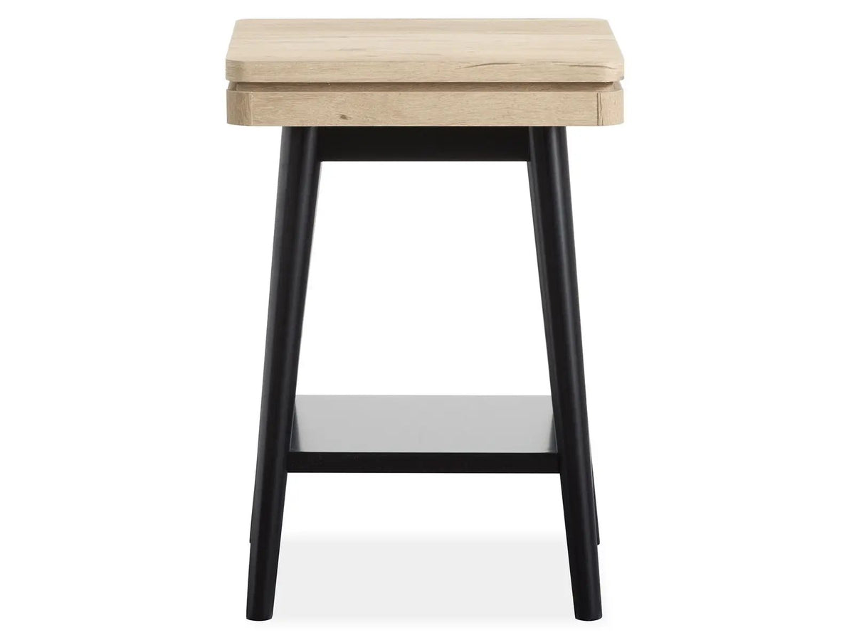 Fletcher Rectangular End Table | Driftwood Finish | Paper Veneer | Relaxed Modern Style