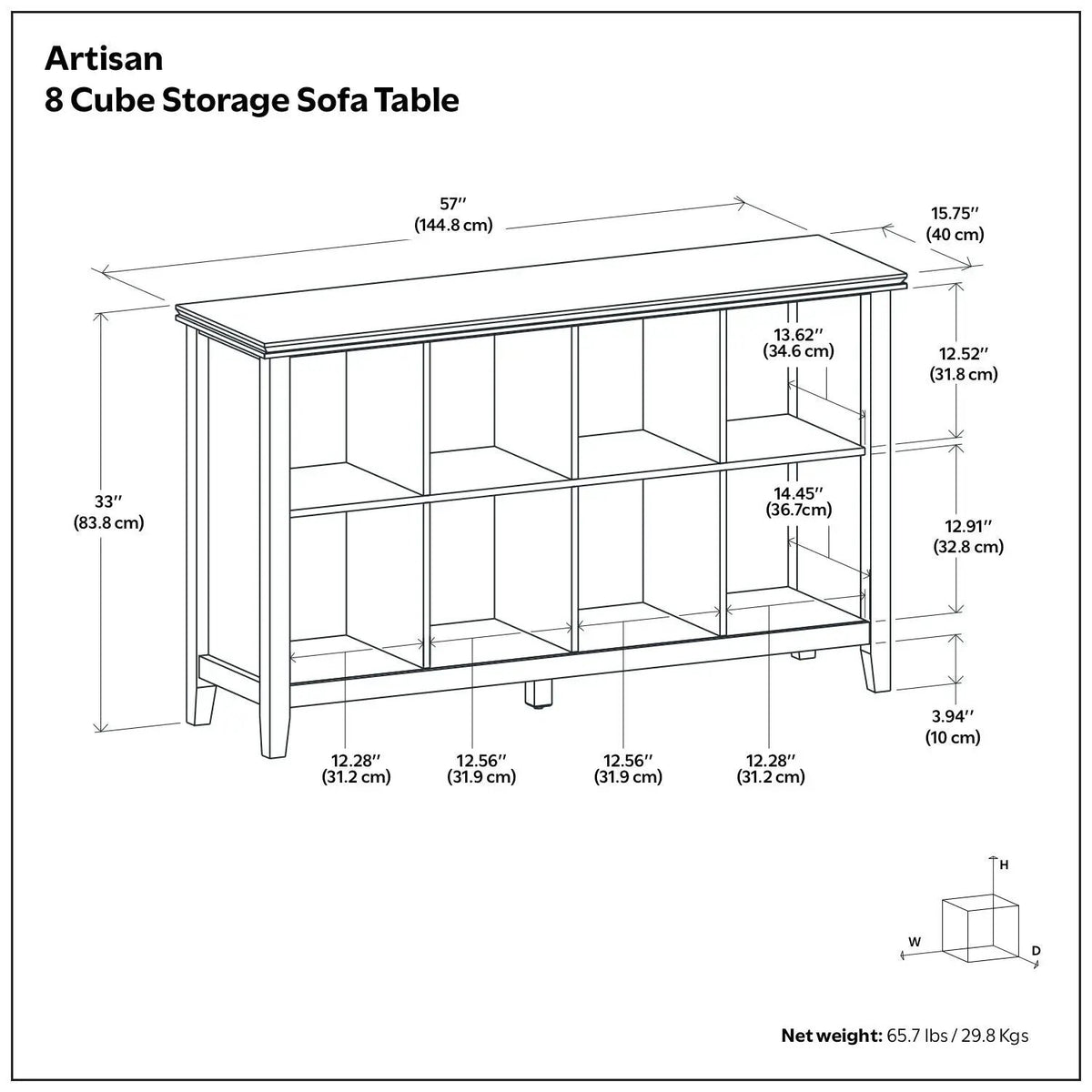 Artisan Cube Storage | Handcrafted Solid Wood | Glazed NC Lacquer Finish | Large Storage Cubbies