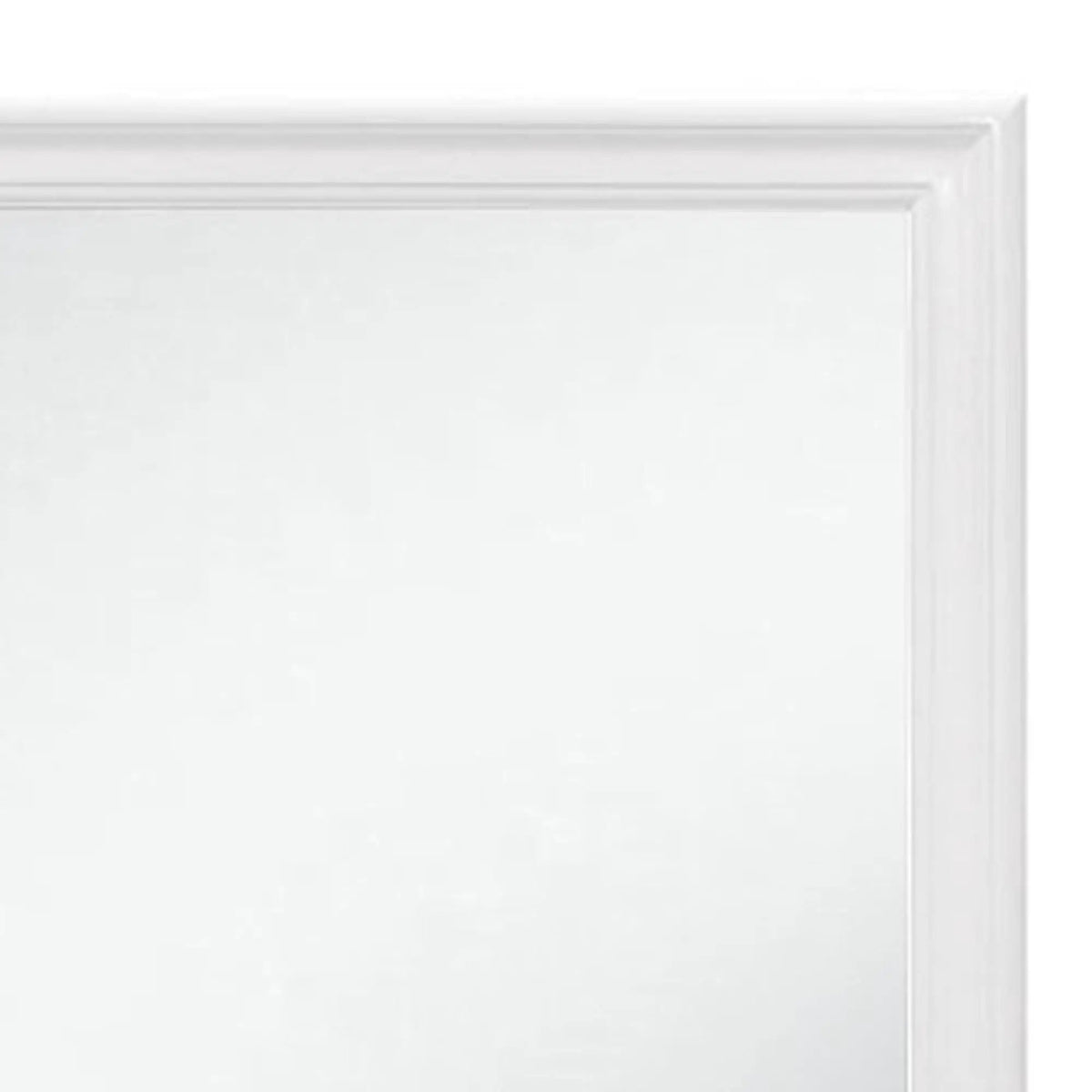 Charlston Mirror | 38 Inch Square | Tempered Glass | Solid Wood Frame