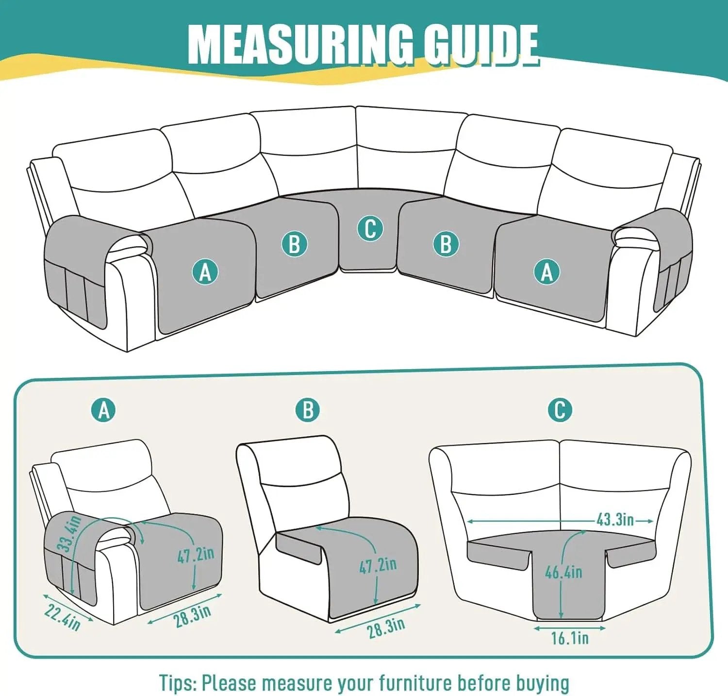 Extra Large Waterproof Recliner Sectional Cover Chocolate from PriceLows™