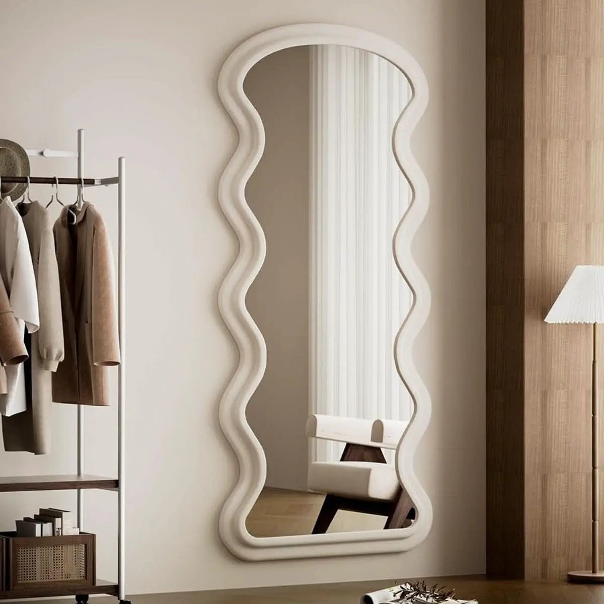 71 Inch Full Length Freestanding Floor Mirror White from PriceLows™