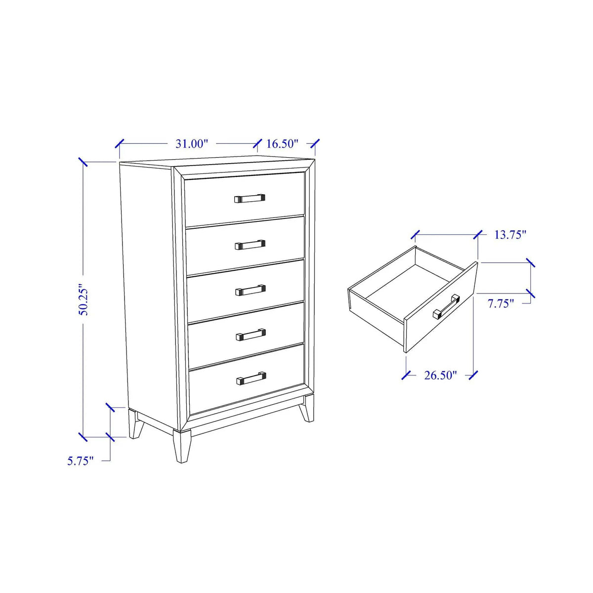 Mirage Chest | 2 Pieces | Wood | Living Room