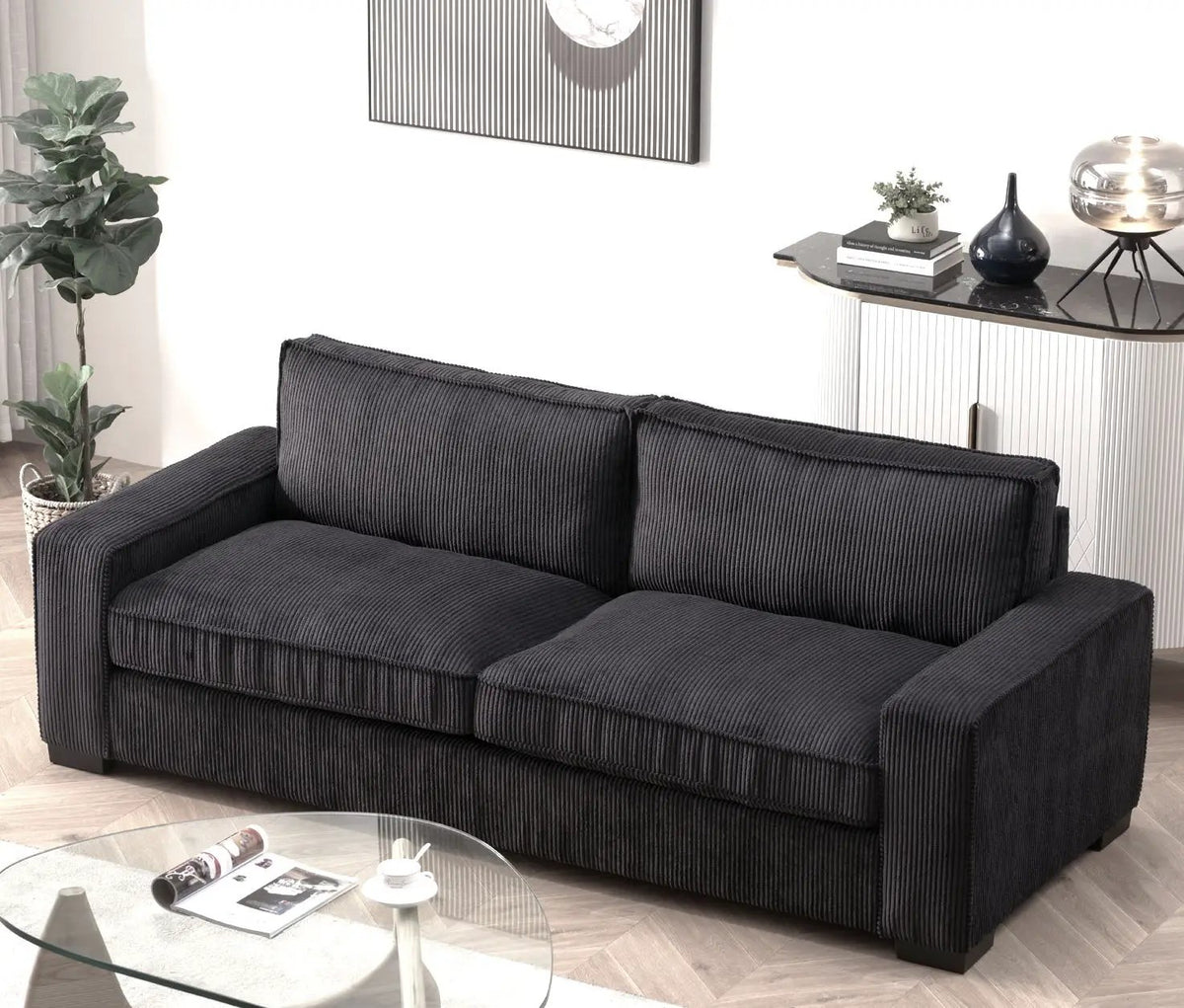 Luxe 3 Seater Sofa | Deep Seat Design | Ultra-Soft Upholstery | Sleek Modern Design