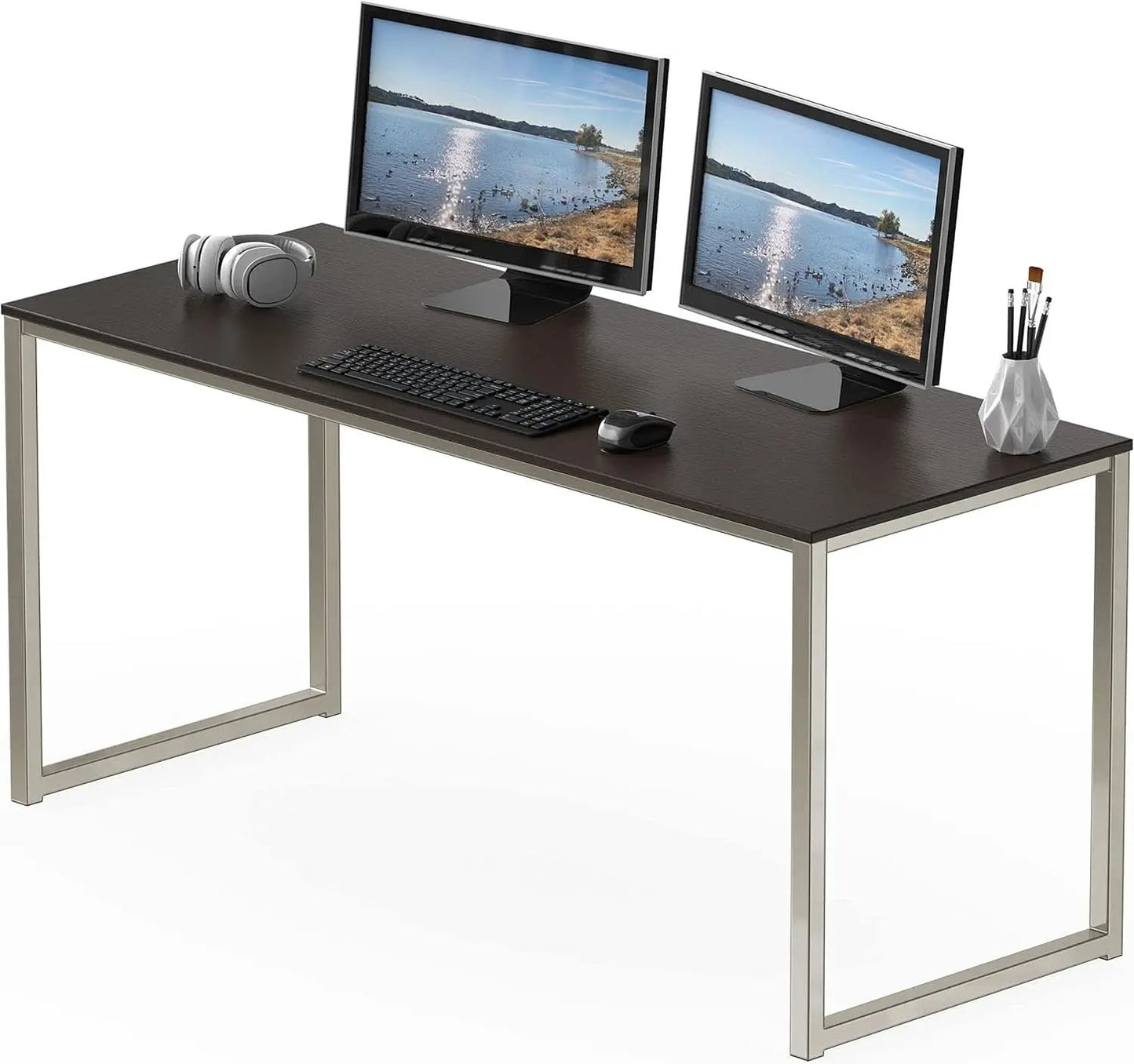 55-Inch Espresso Computer Desk For Office 24-Inch Depth from PriceLows™