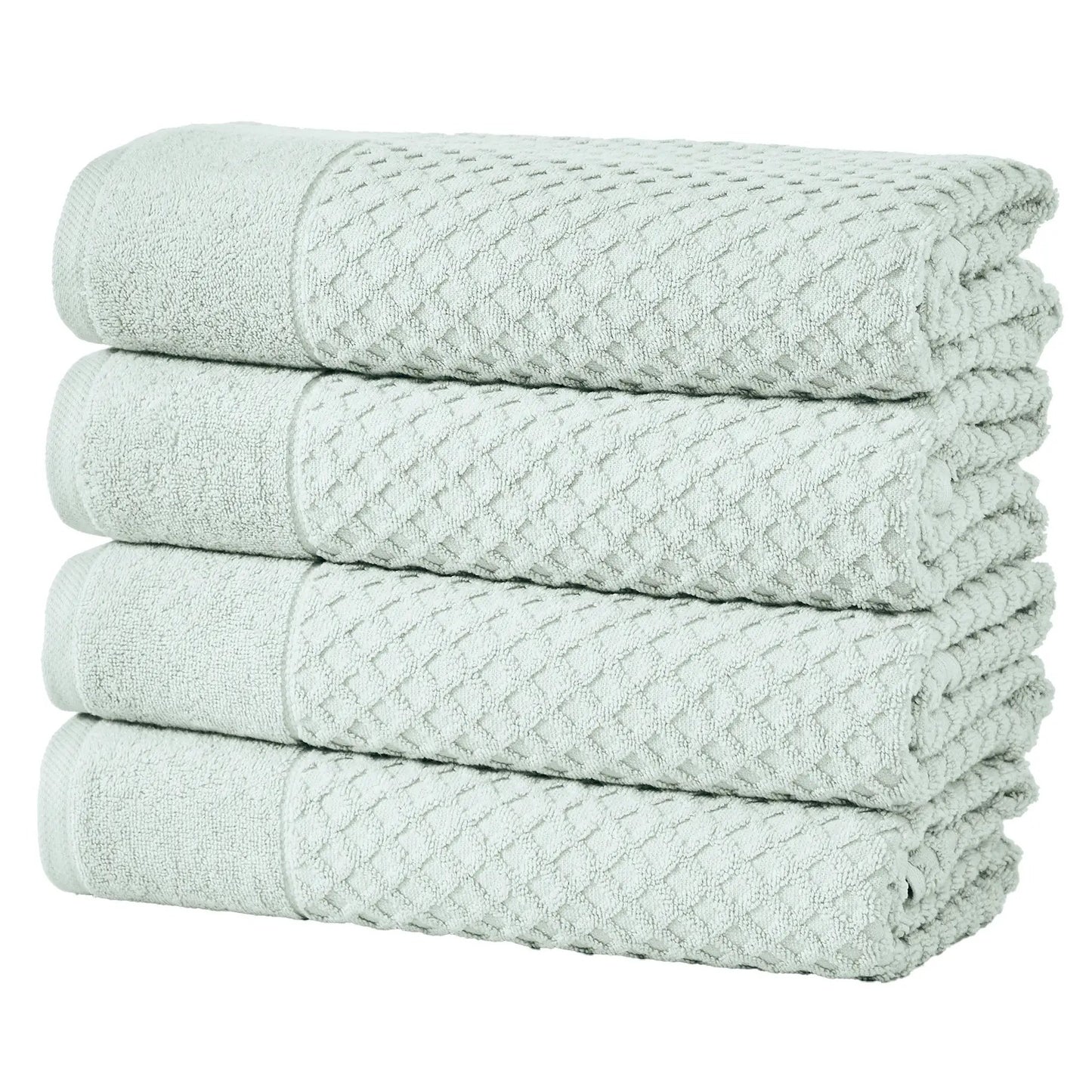 Cotton Diamond Waffle Weave Bath Towel Set - Grayson Collection from PriceLows™