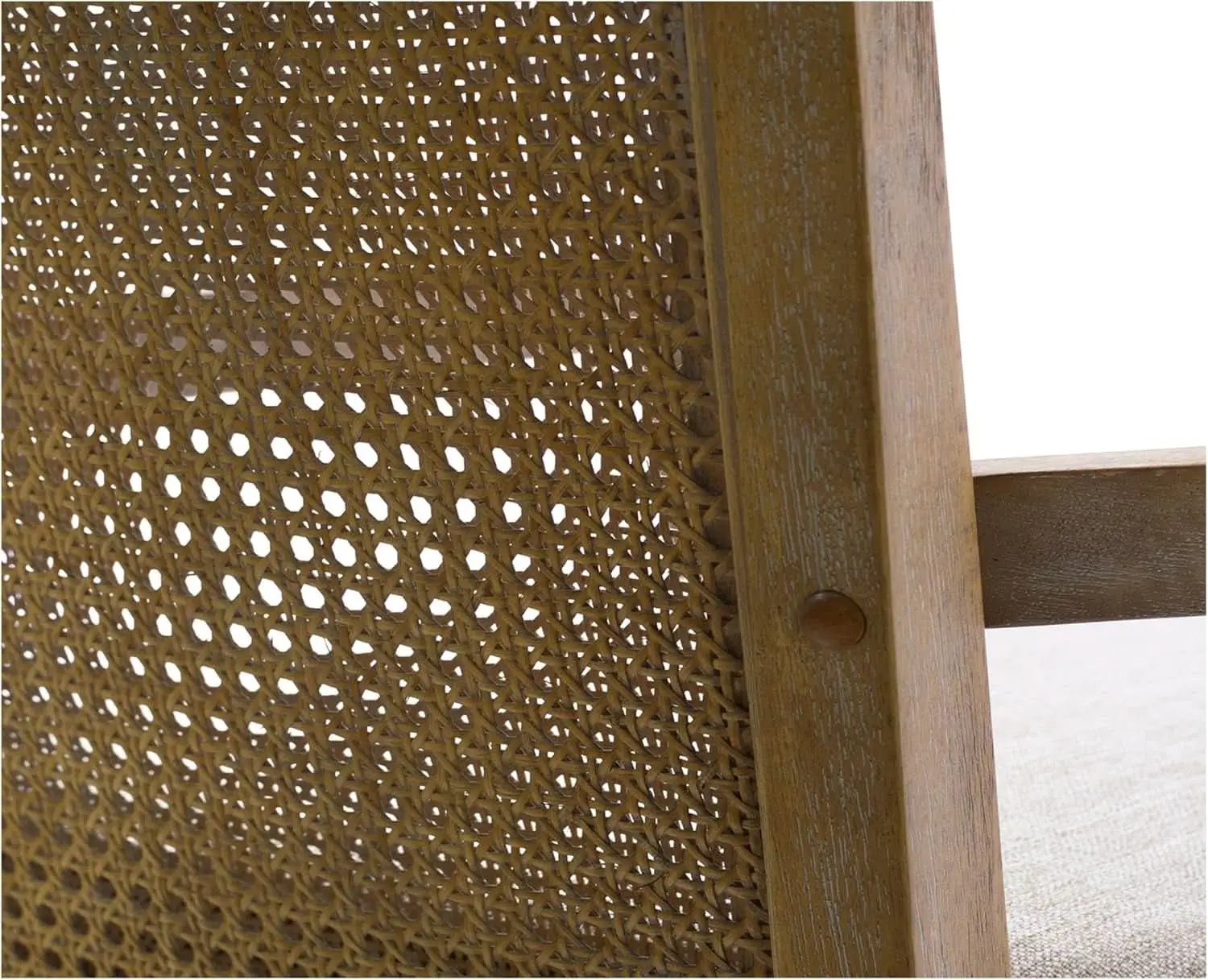 Counter Stool With Cane Back And Upholstered Seat Kitchen from PriceLows™