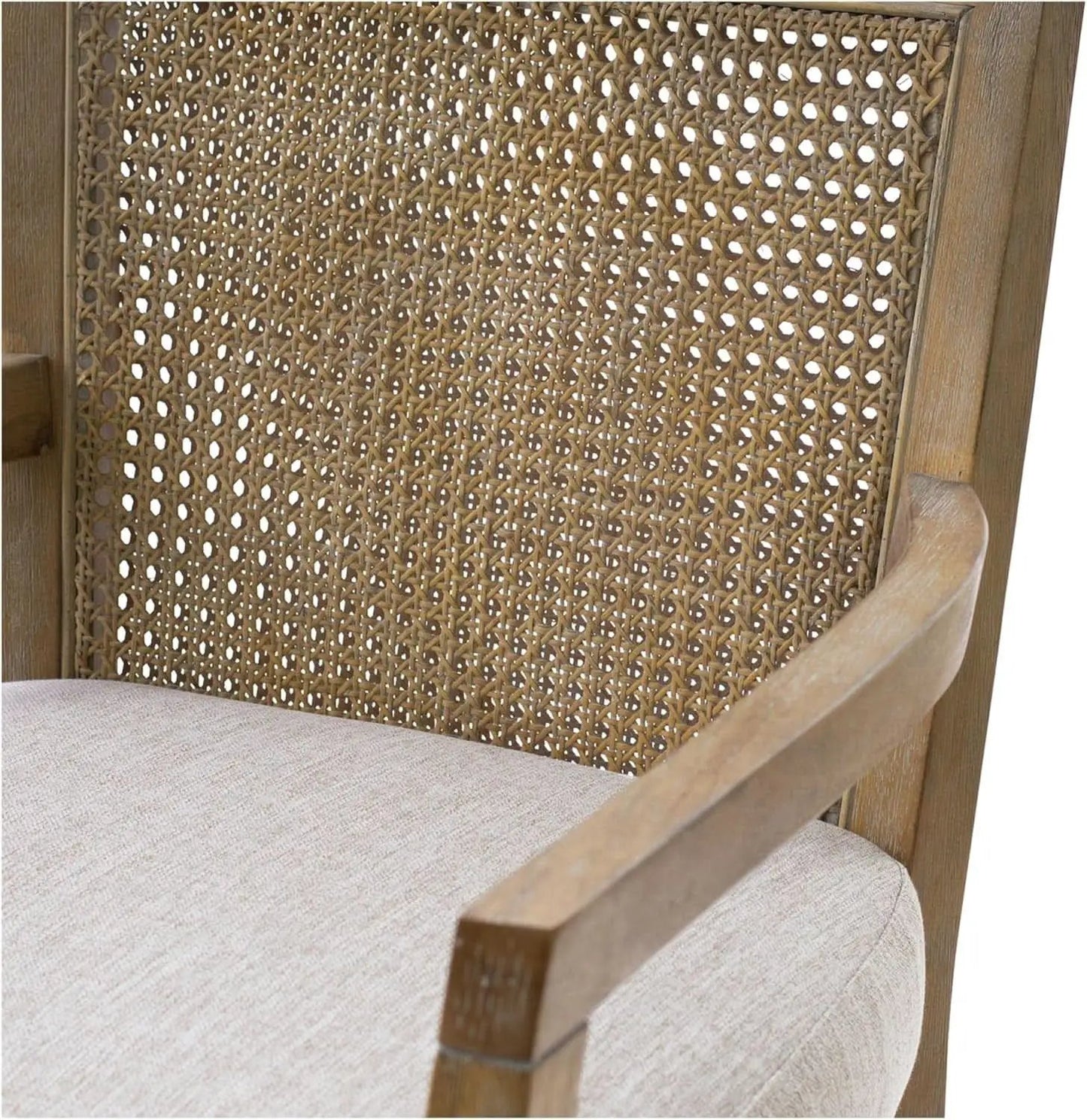 Counter Stool With Cane Back And Upholstered Seat Kitchen from PriceLows™