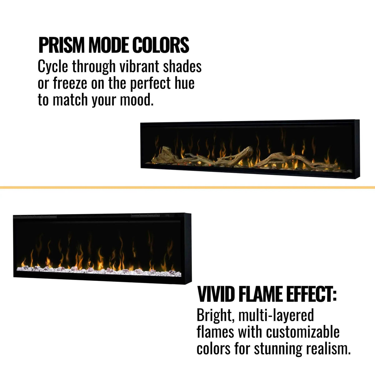 Linear Electric Fireplace | Dimplex IgniteXL | Comfort Saver Heating System | Multi-Fire Flame Effect