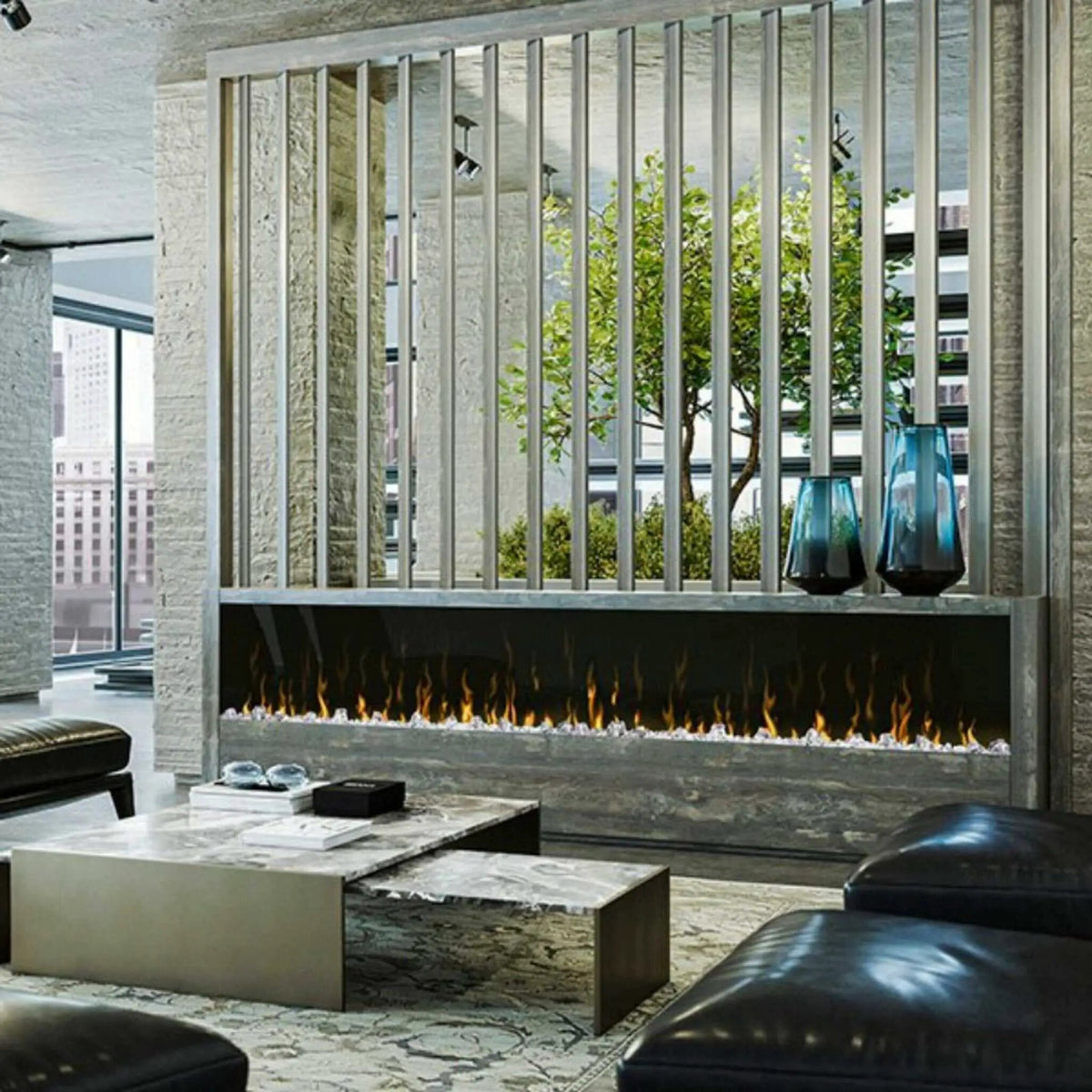 Linear Electric Fireplace | Dimplex IgniteXL | Comfort Saver Heating System | Multi-Fire Flame Effect