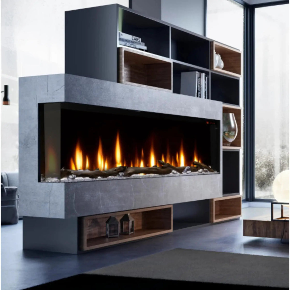 Built-In Linear Electric Fireplace | Dimplex IgniteXL Bold | 60 Inch Width | Multi-Color Flames