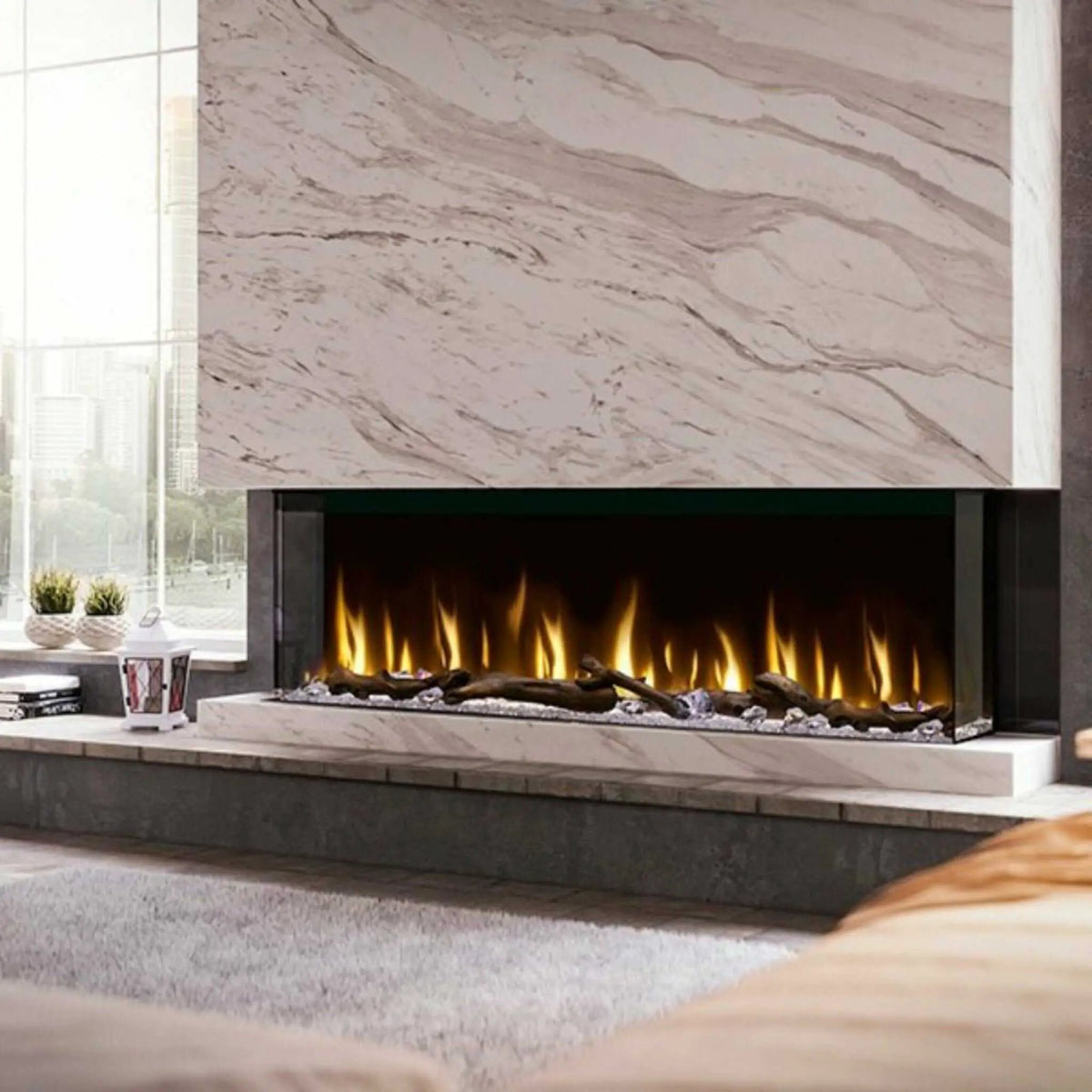 Built-In Linear Electric Fireplace | Dimplex IgniteXL Bold | 60 Inch Width | Multi-Color Flames