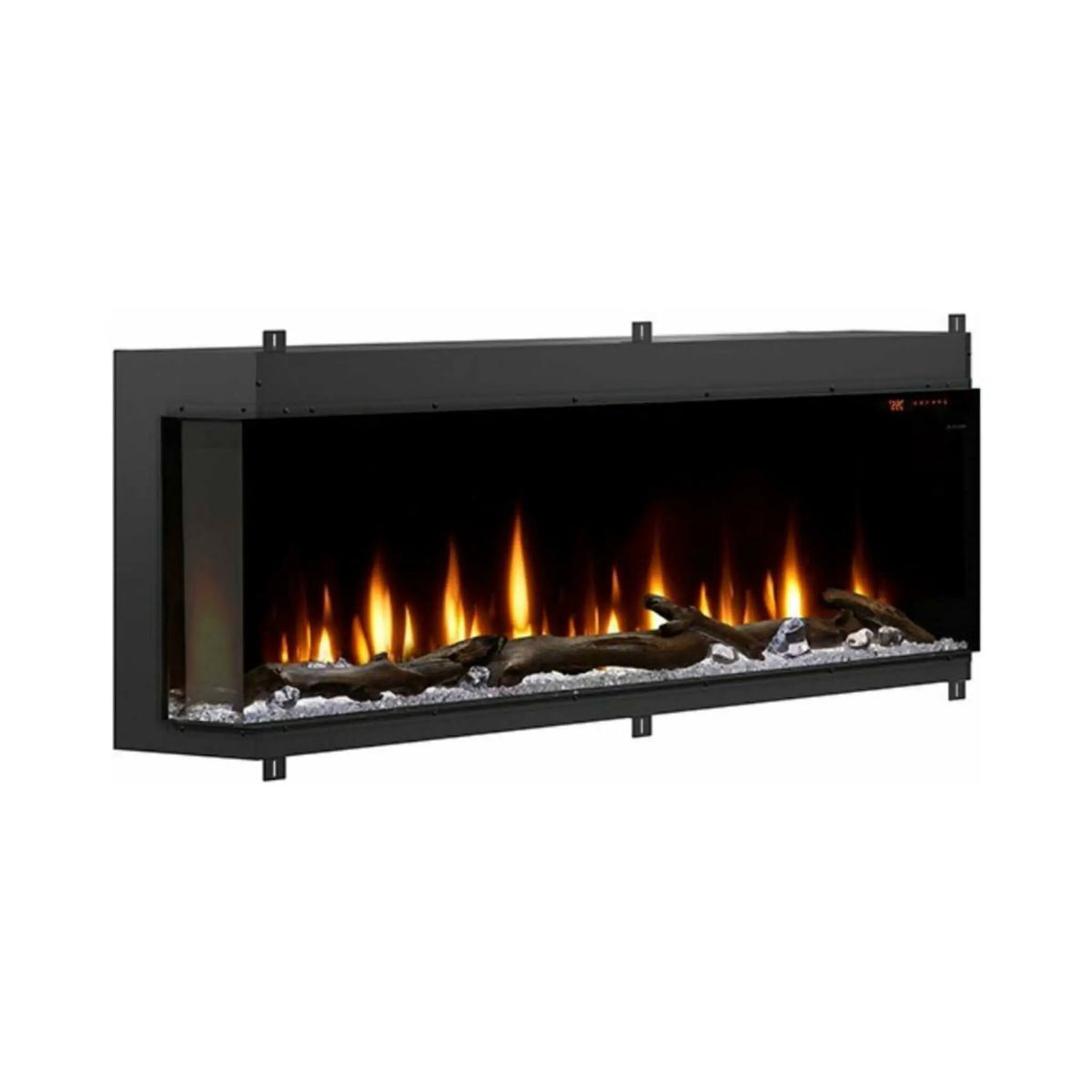 Built-In Linear Electric Fireplace | Dimplex IgniteXL Bold | 74 Inch Deep Design | Multi-Color Flames
