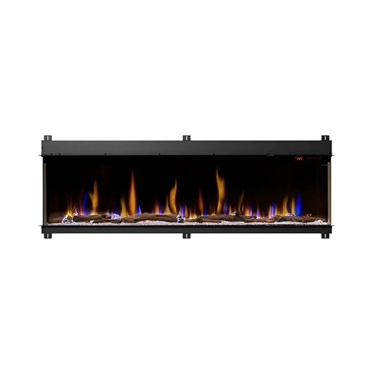 Built-In Linear Electric Fireplace | Dimplex IgniteXL Bold | 74 Inch Deep Design | Multi-Color Flames