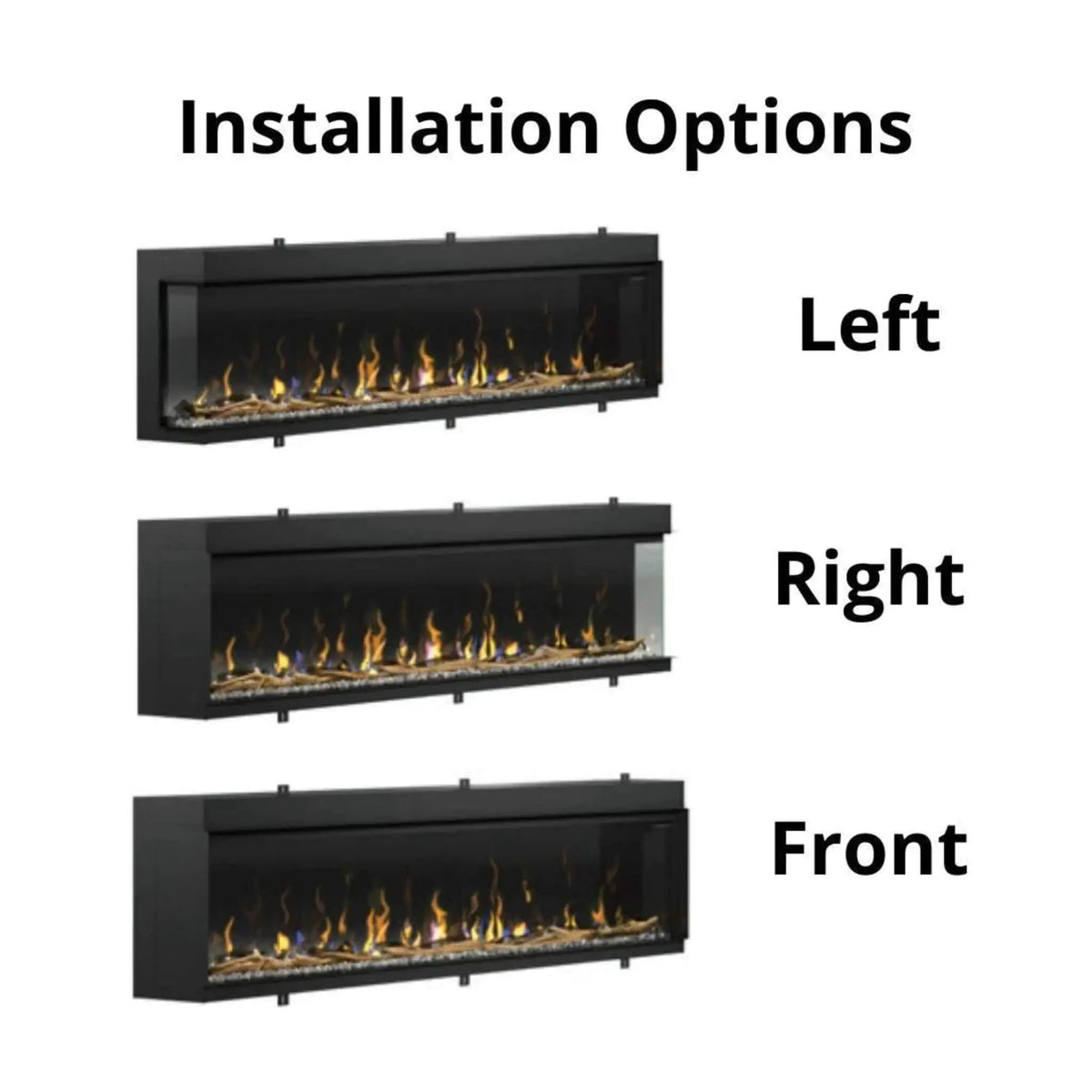 Built-In Linear Electric Fireplace | Dimplex IgniteXL Bold | 60 Inch Width | Multi-Color Flames