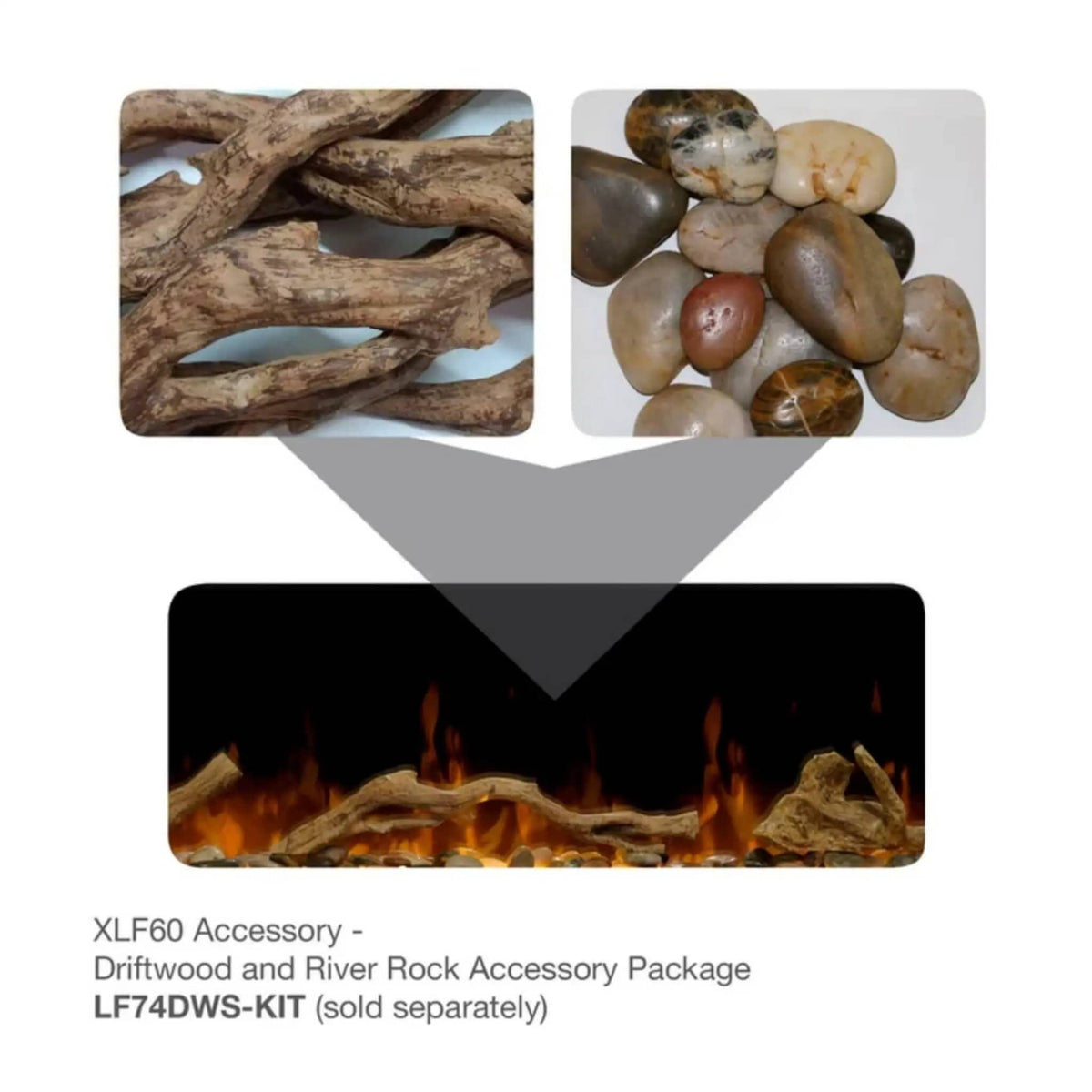 Dimplex IgniteXL 60 Inch Linear Fireplace Electric W/ Heat Boost & Multi Function | 60 Inch | Glass | Electric Fireplace