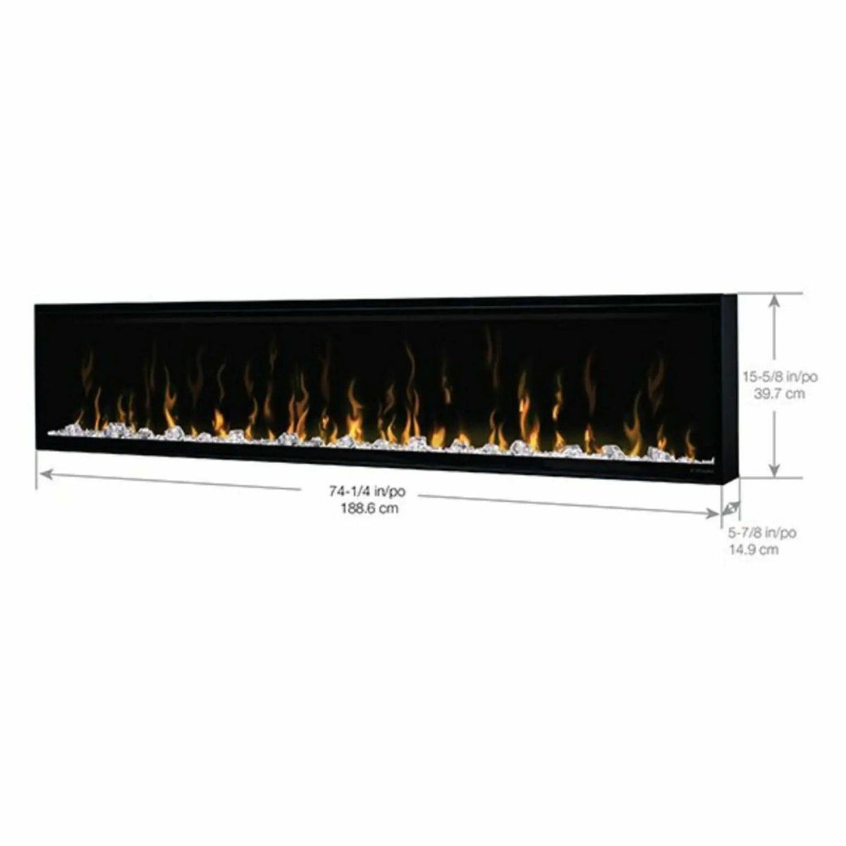 Linear Electric Fireplace | Dimplex IgniteXL | Comfort Saver Heating System | Multi-Fire Flame Effect