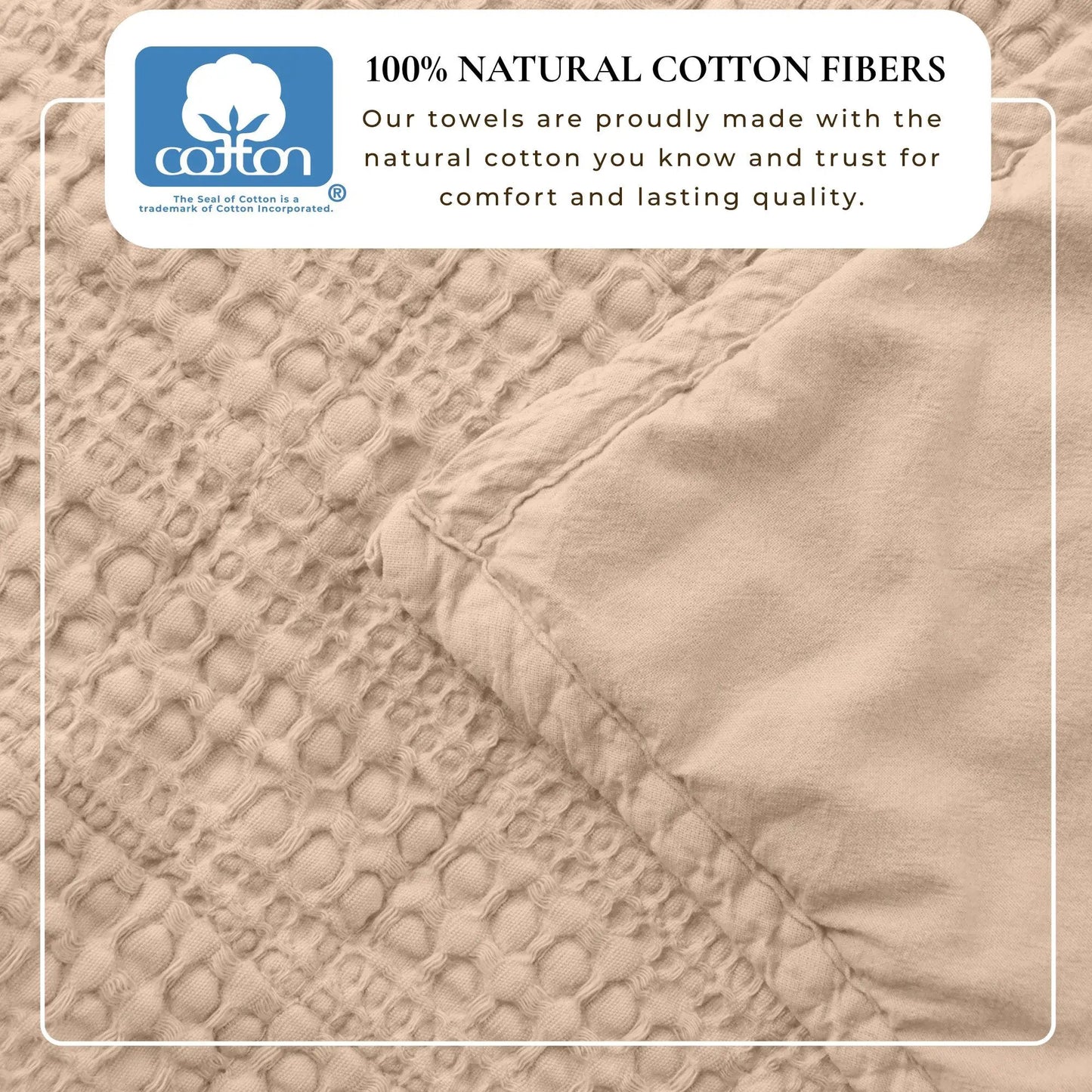 100% Cotton Honeycomb Waffle Garment Washed Quilt Set - Genevieve Collection from PriceLows™