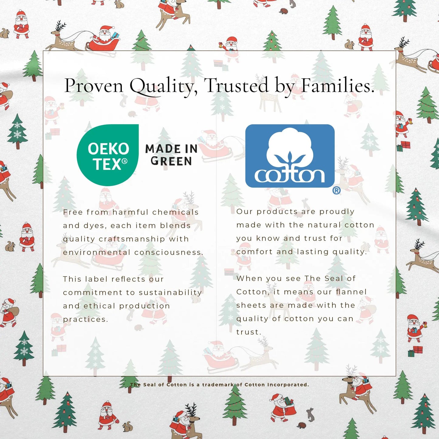 Turkish Cotton Christmas Flannel Sheet - Whittaker Collection from PriceLows™