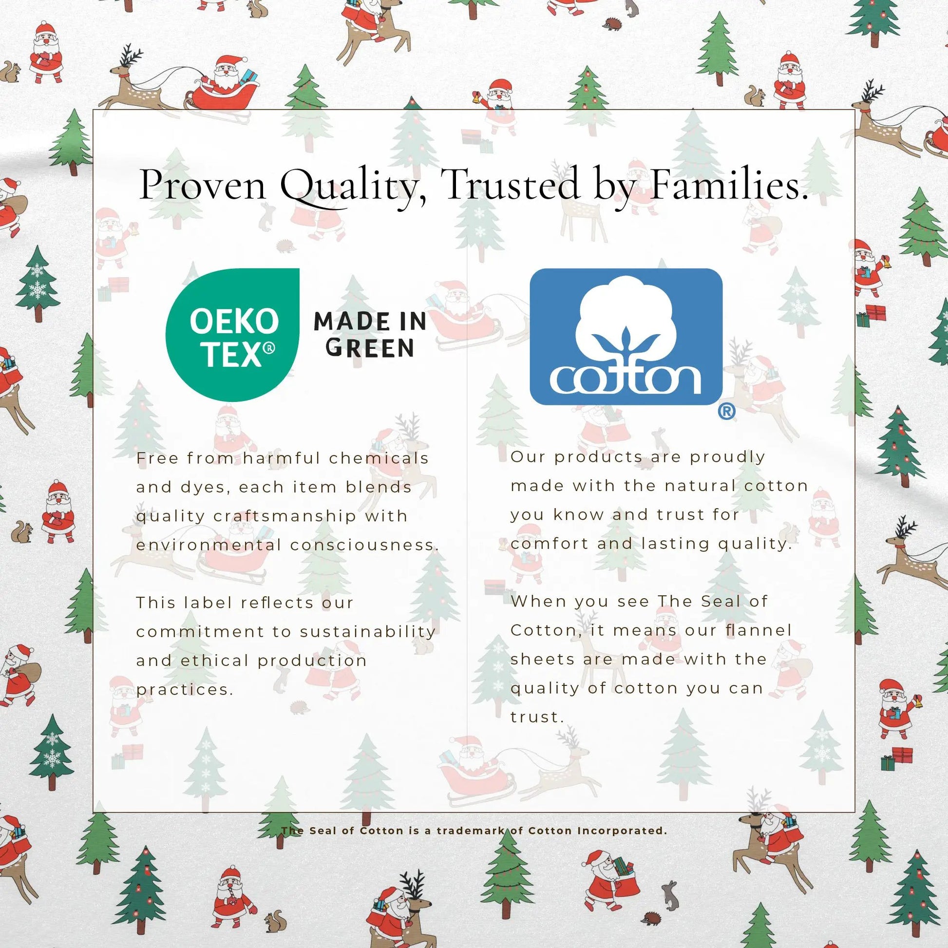 Turkish Cotton Christmas Flannel Sheet - Whittaker Collection from PriceLows™