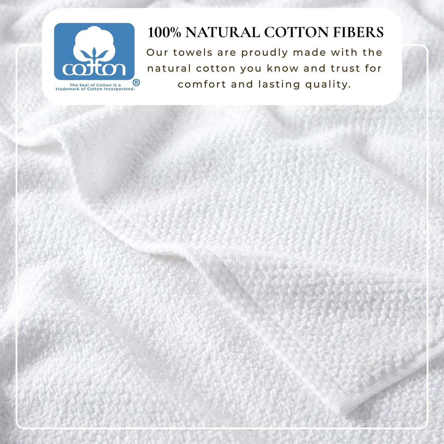 Cotton Textured Bath Towel Set - Acacia Collection from PriceLows™