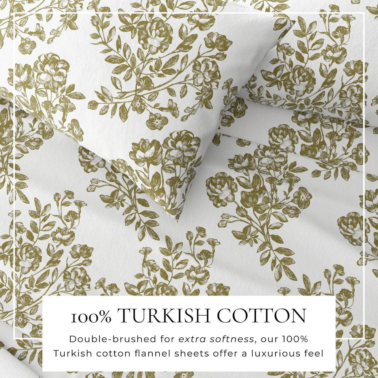 Turkish Cotton Flannel Sheet - Belle Collection from PriceLows™