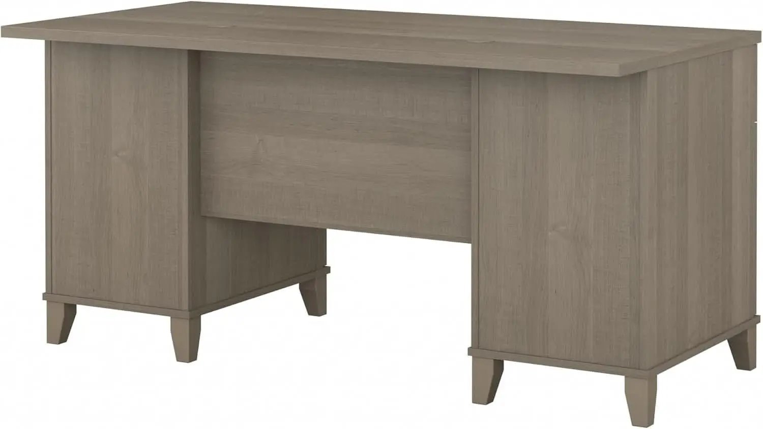 Durable 60W Office Desk with Drawers in Gray from PriceLows™