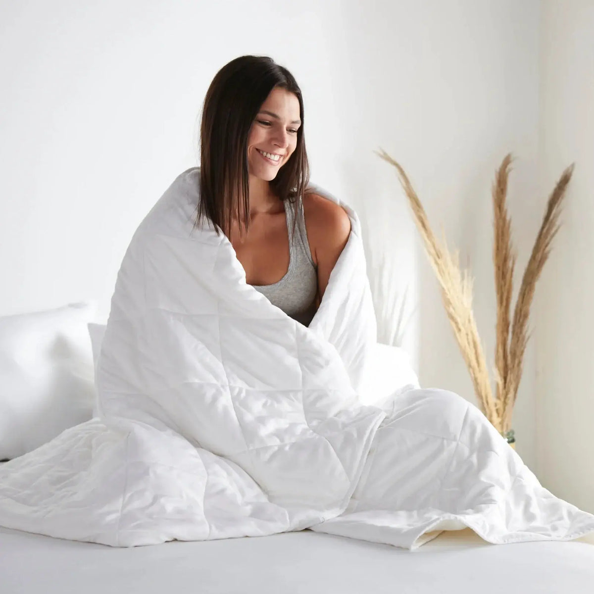 Bamboo Duvet Comforter | Weightless Cooling Fill | Hypoallergenic Soft