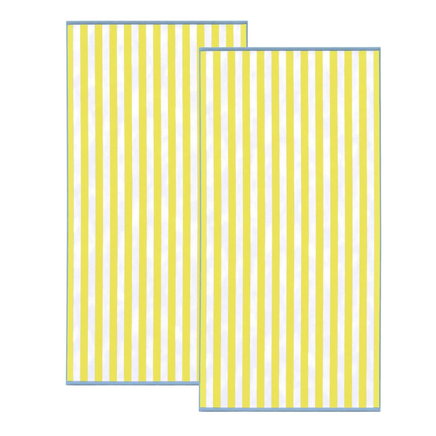 Oversized Striped Border Cabana Beach Towel - Santa Cruz