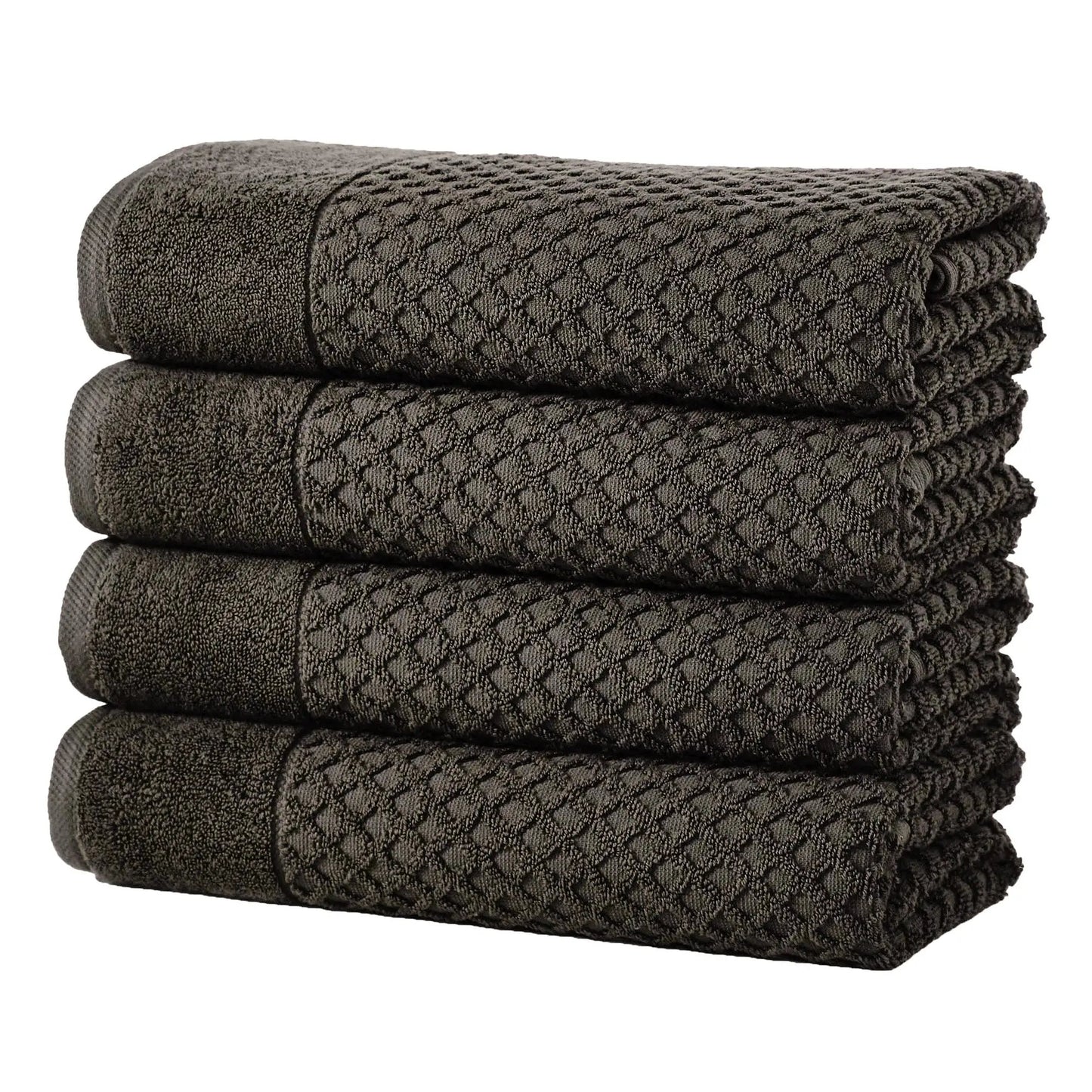 Cotton Diamond Waffle Weave Bath Towel Set - Grayson Collection from PriceLows™