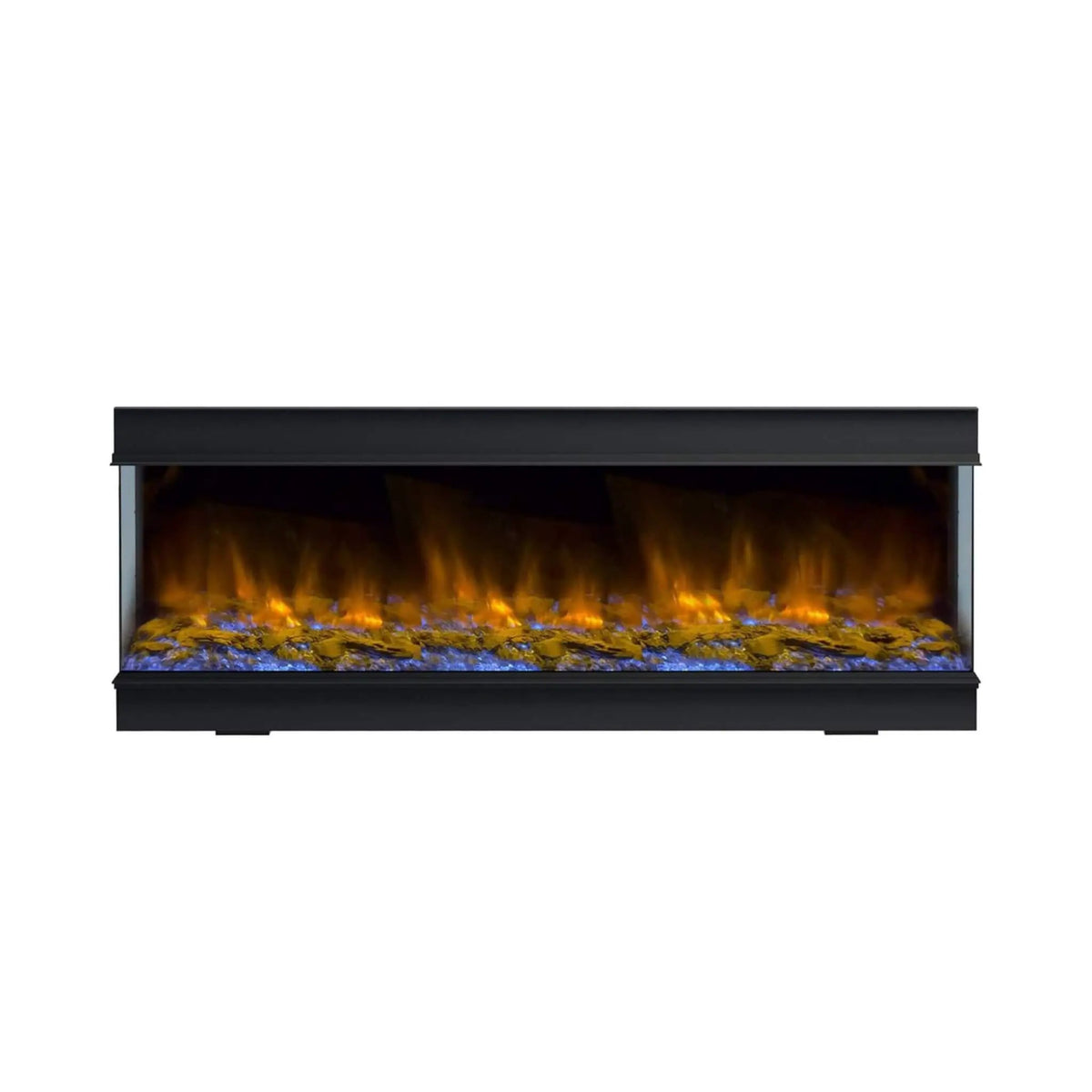 Built-In Smart Electric Fireplace | Dynasty Melody 64 Inch | 3 Sided Glass View | Free App Control
