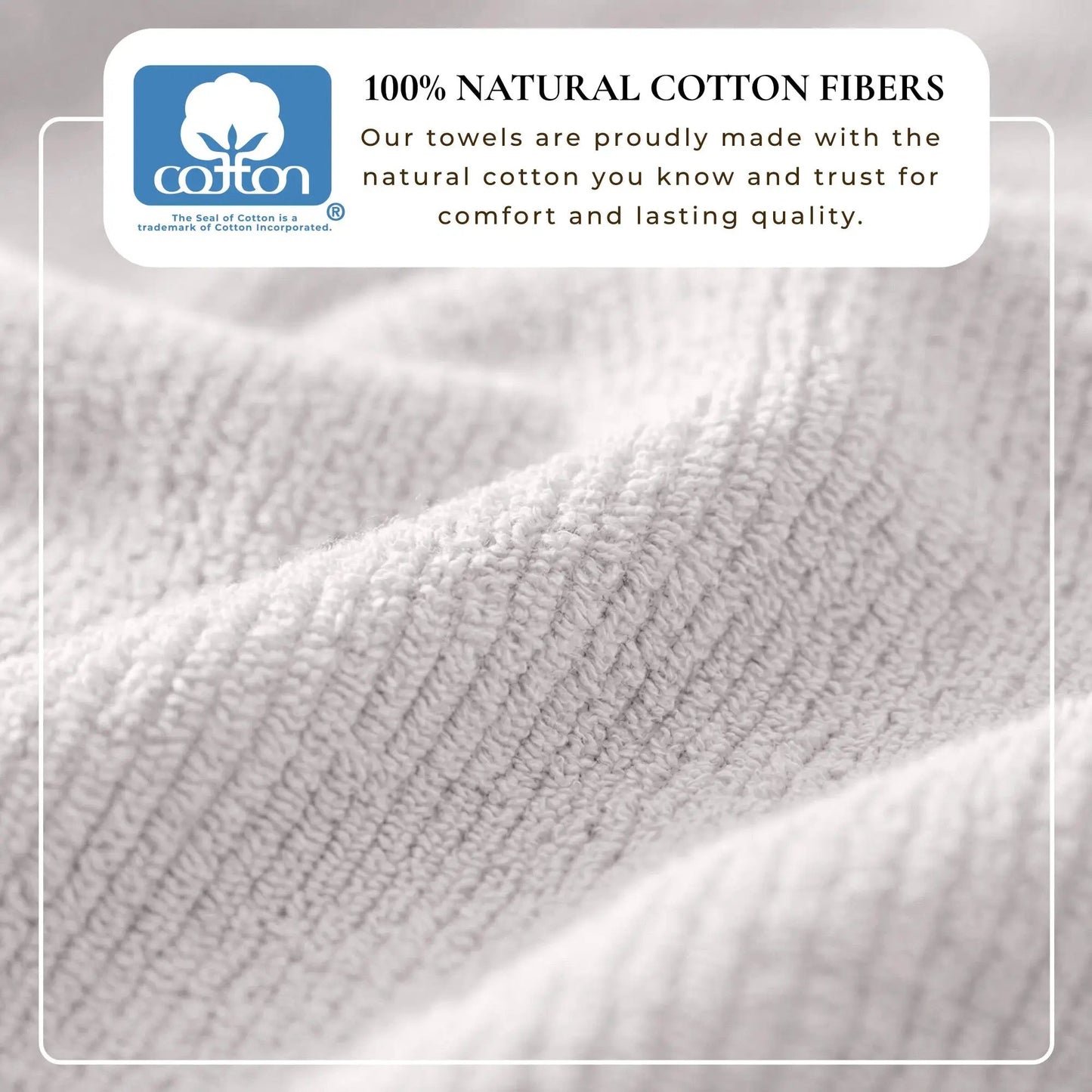 Turkish Cotton Ribbed 6-Piece Bath Towel Set - Georgiana Collection from PriceLows™