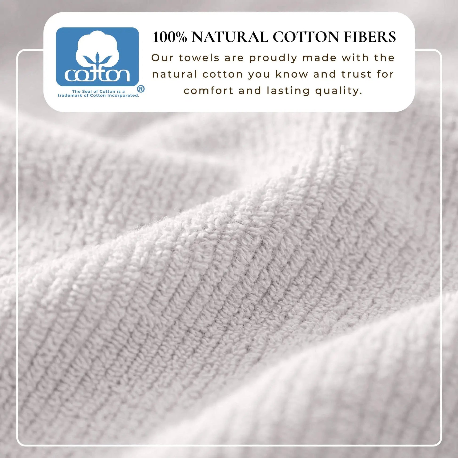Turkish Cotton Ribbed 6-Piece Bath Towel Set - Georgiana Collection from PriceLows™