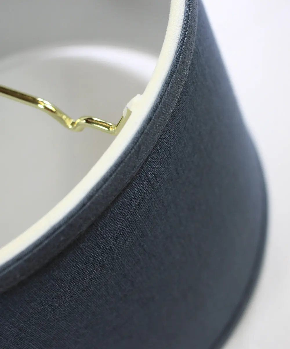 Drum Lamp Shade | 12X8 Inch Hardback | Textured Slate | Home Decor