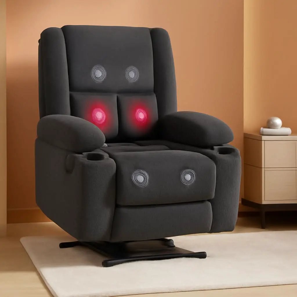 Power Lift Recliner Chair With Massage And Heat USB Ports